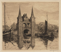 KG 20029
<br/>
Waterpoort te Sneek
<br/>
<em>Dingemans, Waalko Jans (1873-1925)</em>